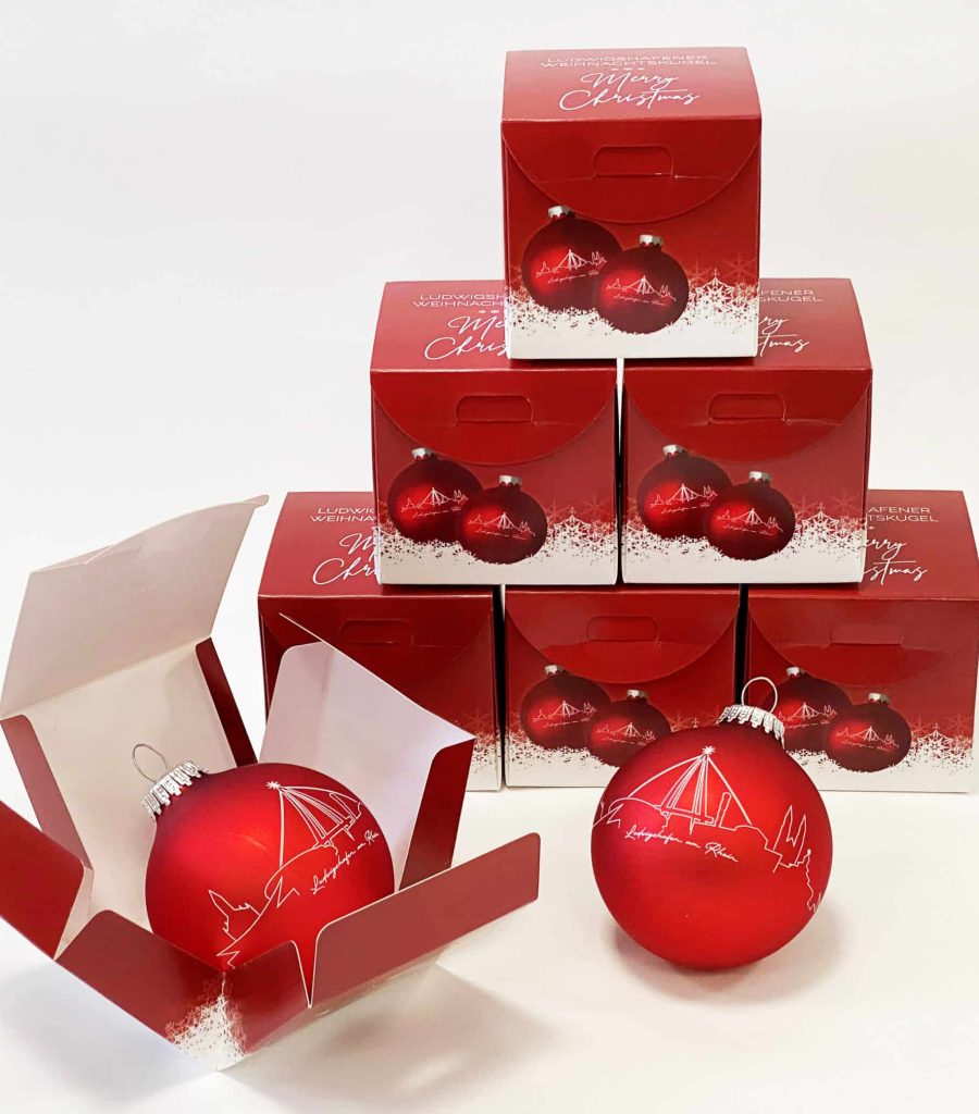 Weihnachtsbaumkugeln mit Ludwigshafen